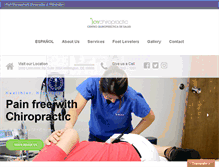 Tablet Screenshot of joychirocare.com